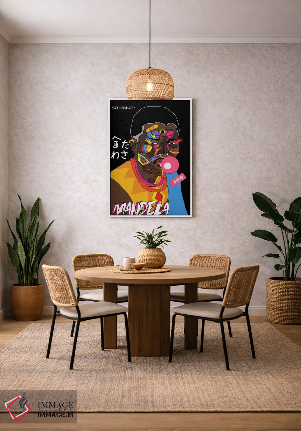 تابلو دکوراتیو ماندلا اثر ایندی لاو - D3W