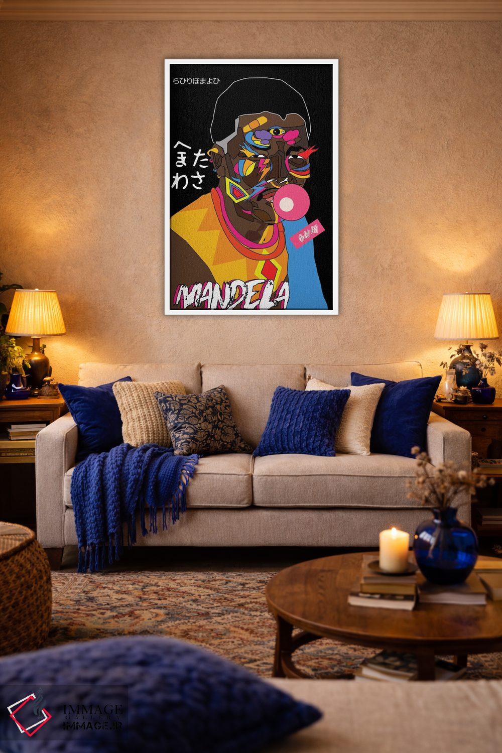 تابلو دکوراتیو ماندلا اثر ایندی لاو - D4W