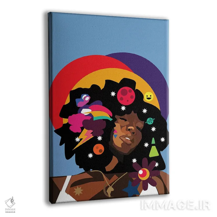 تابلو دکوراتیو سیمی اثر ایندی لاو - نمای پرسپکتیو محصول