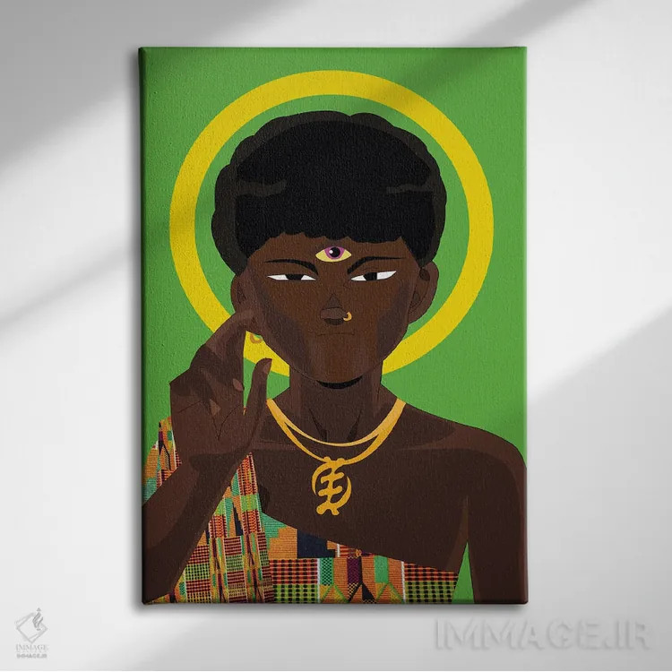 تابلو دکوراتیو آکیرا اثر ایندی لاو - نمای روبهرو روی دیوار