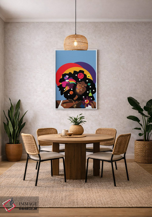 تابلو دکوراتیو سیمی اثر ایندی لاو - D2W