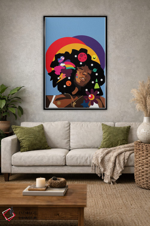 تابلو دکوراتیو سیمی اثر ایندی لاو - D1B