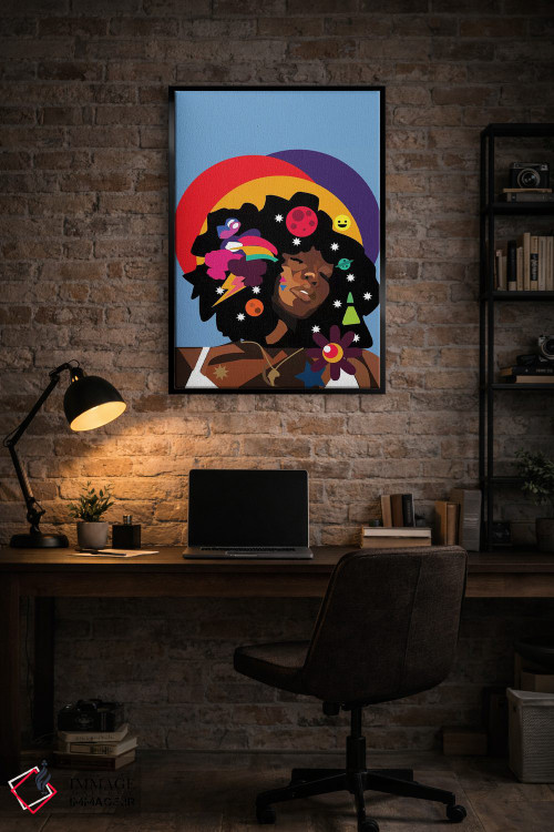 تابلو دکوراتیو سیمی اثر ایندی لاو - D5B