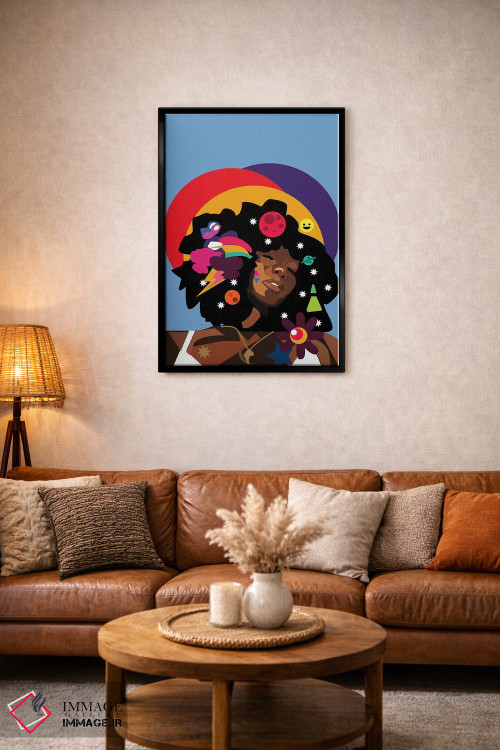 تابلو دکوراتیو سیمی اثر ایندی لاو - D4B