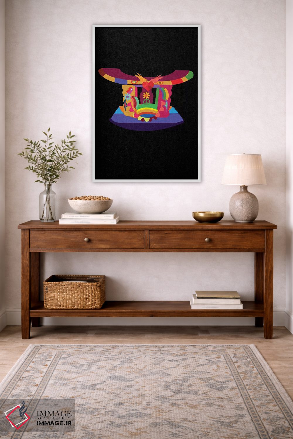 تابلو دکوراتیو چهارپایه اثر ایندی لاو - D2W