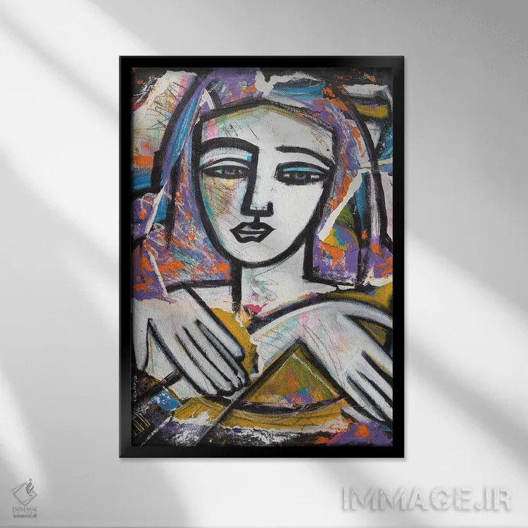 تابلو دکوراتیو مونای مدرن اثر ایلین ریچارد - نمای قابدار مشکی