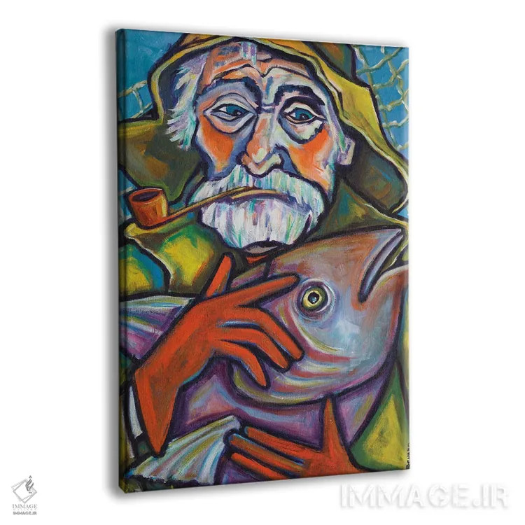 تابلو دکوراتیو ماهیگیر گلاستر اثر ایلین ریچارد - نمای پرسپکتیو محصول