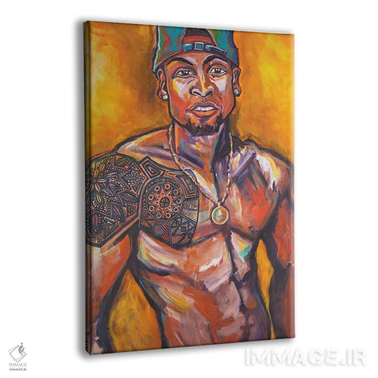 تابلو دکوراتیو خالکوبی اثر ایلین ریچارد - نمای پرسپکتیو محصول