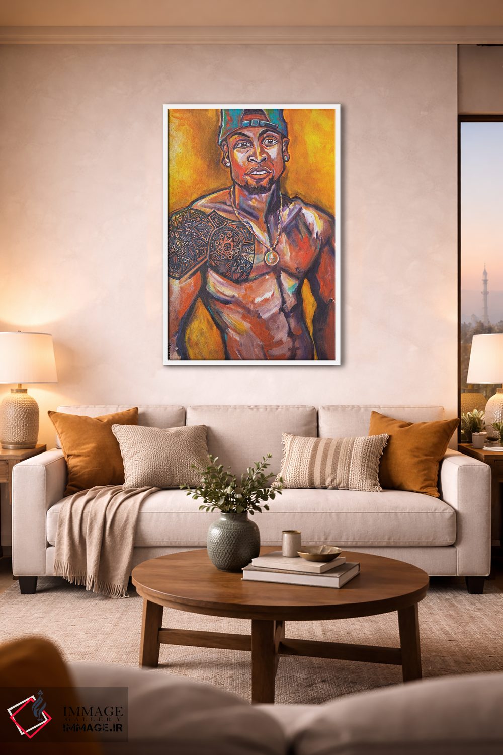 تابلو دکوراتیو خالکوبی اثر ایلین ریچارد - D1W