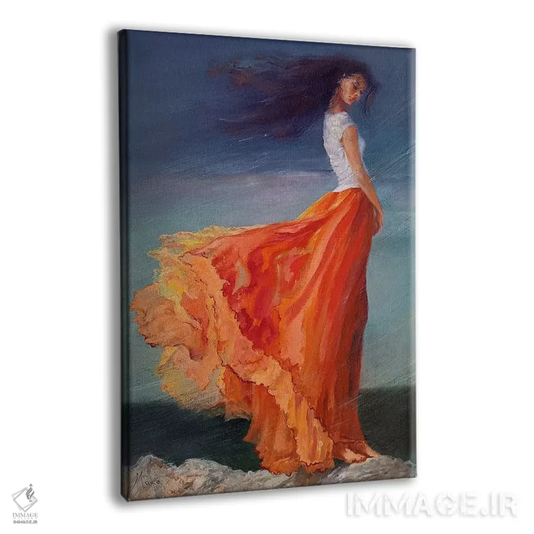 تابلو دکوراتیو ندای دریا اثر ایزابل ماهه - نمای پرسپکتیو محصول