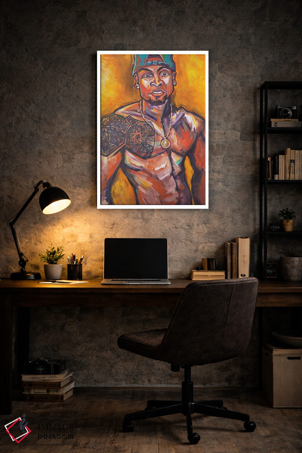 تابلو دکوراتیو خالکوبی اثر ایلین ریچارد - D6W