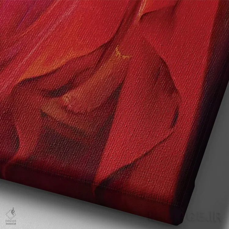 تابلو دکوراتیو کاپریچیو اثر ایزابل ماهه - نمای نزدیک بافت بوم