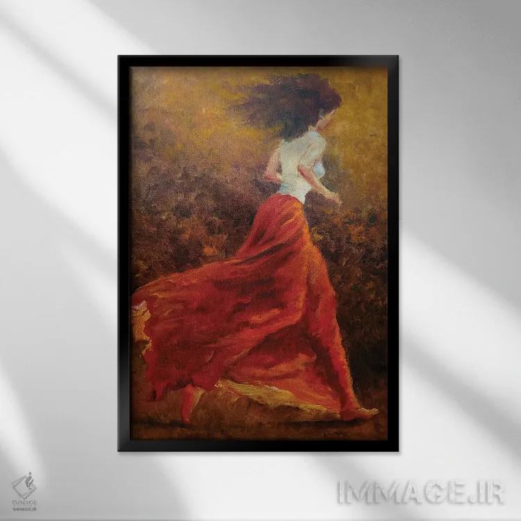 تابلو دکوراتیو فراری اثر ایزابل ماهه - نمای قابدار مشکی