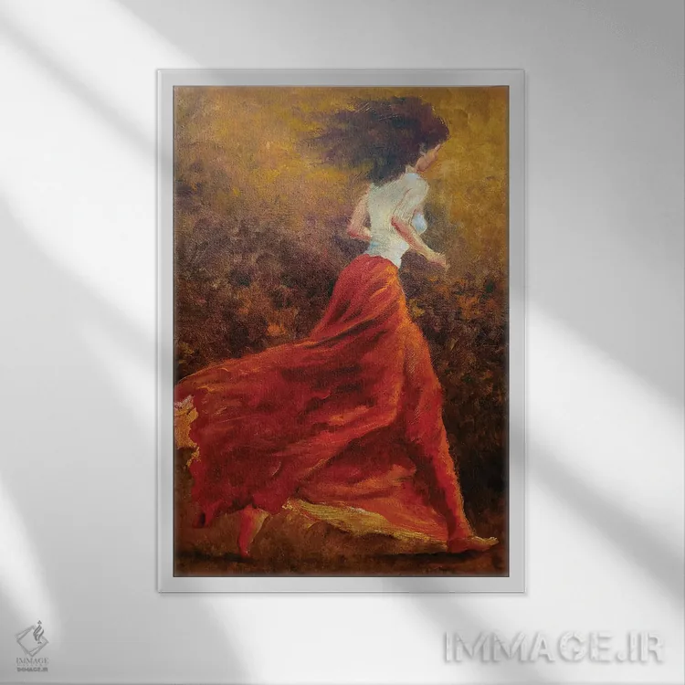 تابلو دکوراتیو فراری اثر ایزابل ماهه - نمای قابدار سفید