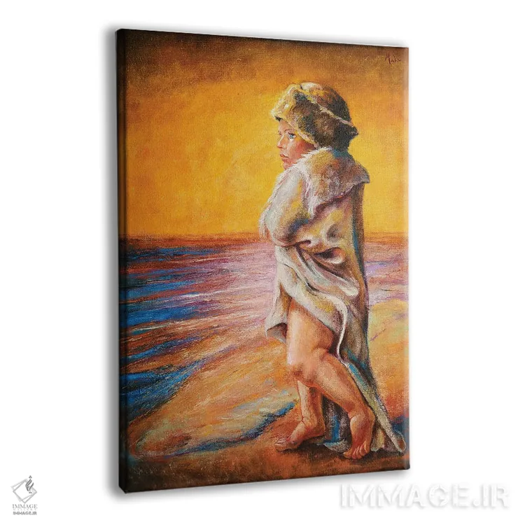 تابلو دکوراتیو سرود دریا اثر ایزابل ماهه - نمای پرسپکتیو محصول