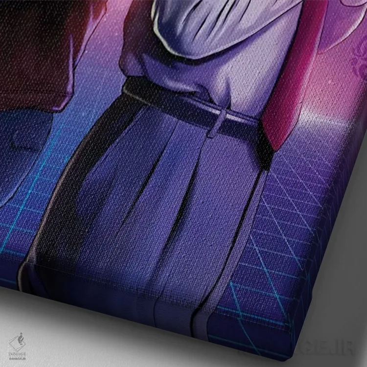 تابلو دکوراتیو بروکلین ۹۹ اثر ایسمابوکامیکس - نمای نزدیک بافت بوم