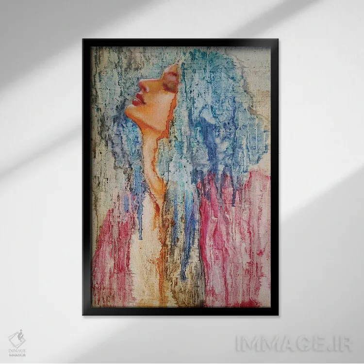 تابلو دکوراتیو نمای خوب اثر ایزابل ماهه - نمای قابدار مشکی