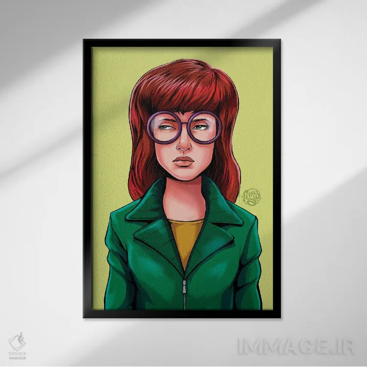 تابلو دکوراتیو داریا اثر ایسمابوکامیکس - نمای قابدار مشکی