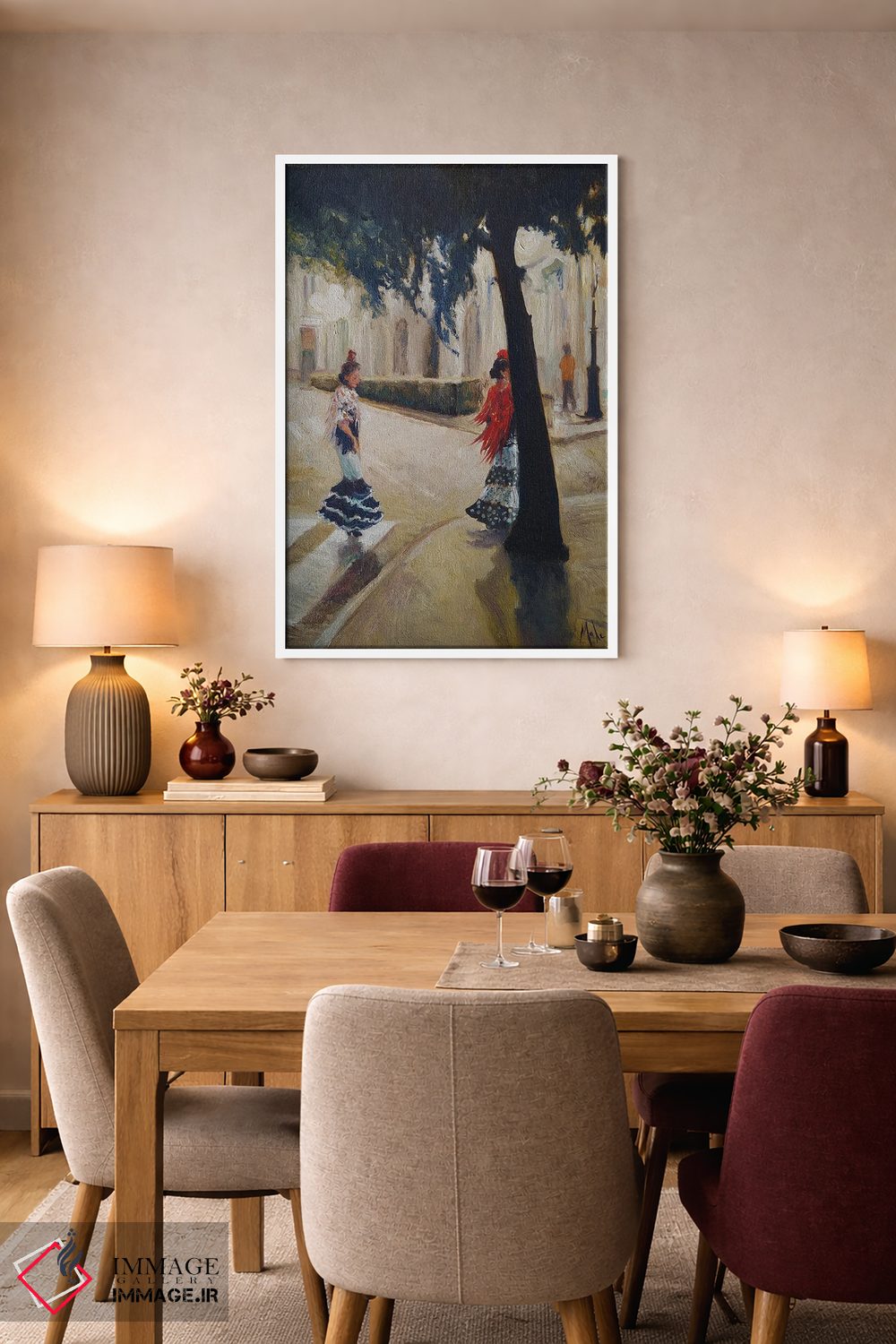 تابلو دکوراتیو سویا در غروب اثر ایزابل ماهه - D5W