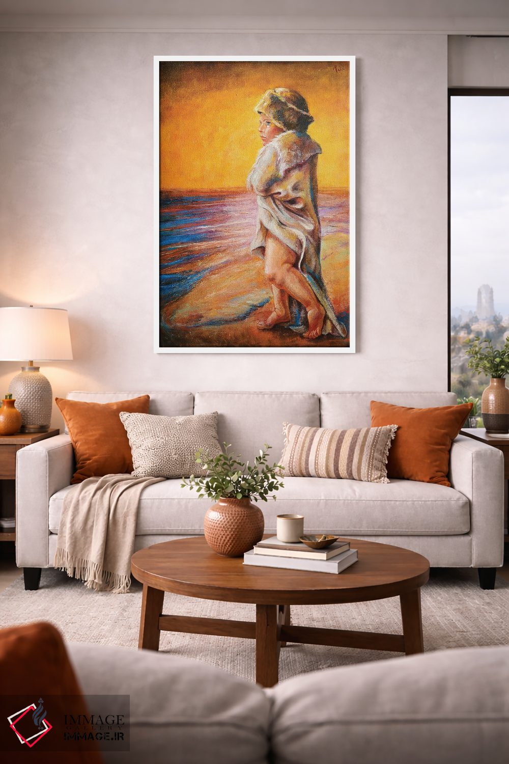 تابلو دکوراتیو سرود دریا اثر ایزابل ماهه - D1W