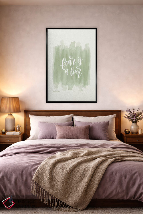 تابلو دکوراتیو ترس دروغگو است اثر ایمپرفکت داست - D5B