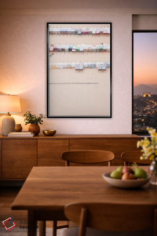 تابلو مینیمال زندگی ساحلی اثر اینگرید بدوز - D2B