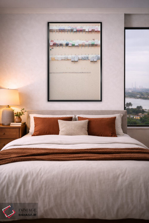 تابلو مینیمال زندگی ساحلی اثر اینگرید بدوز - D5B