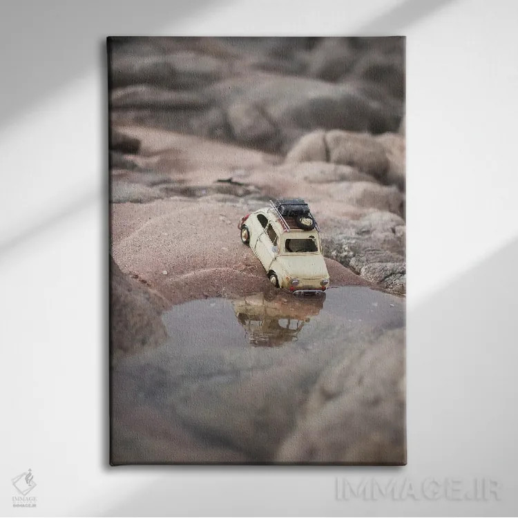 تابلو دکوراتیو ماجراجوی کوچک II اثر اینگرید بدوز - نمای روبهرو روی دیوار