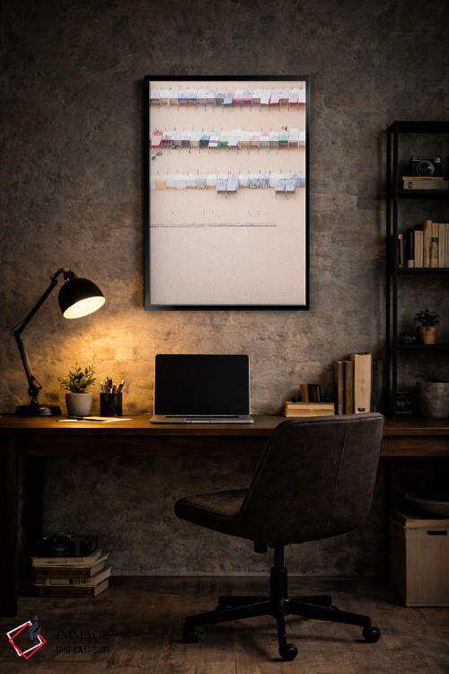 تابلو مینیمال زندگی ساحلی اثر اینگرید بدوز - D6B