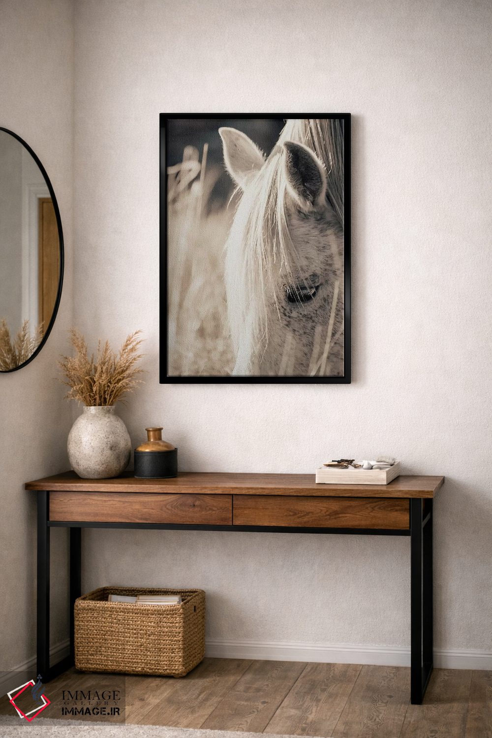 تابلو مدرن ساعت طلایی ۲ اثر اینگرید بدوز - D4B