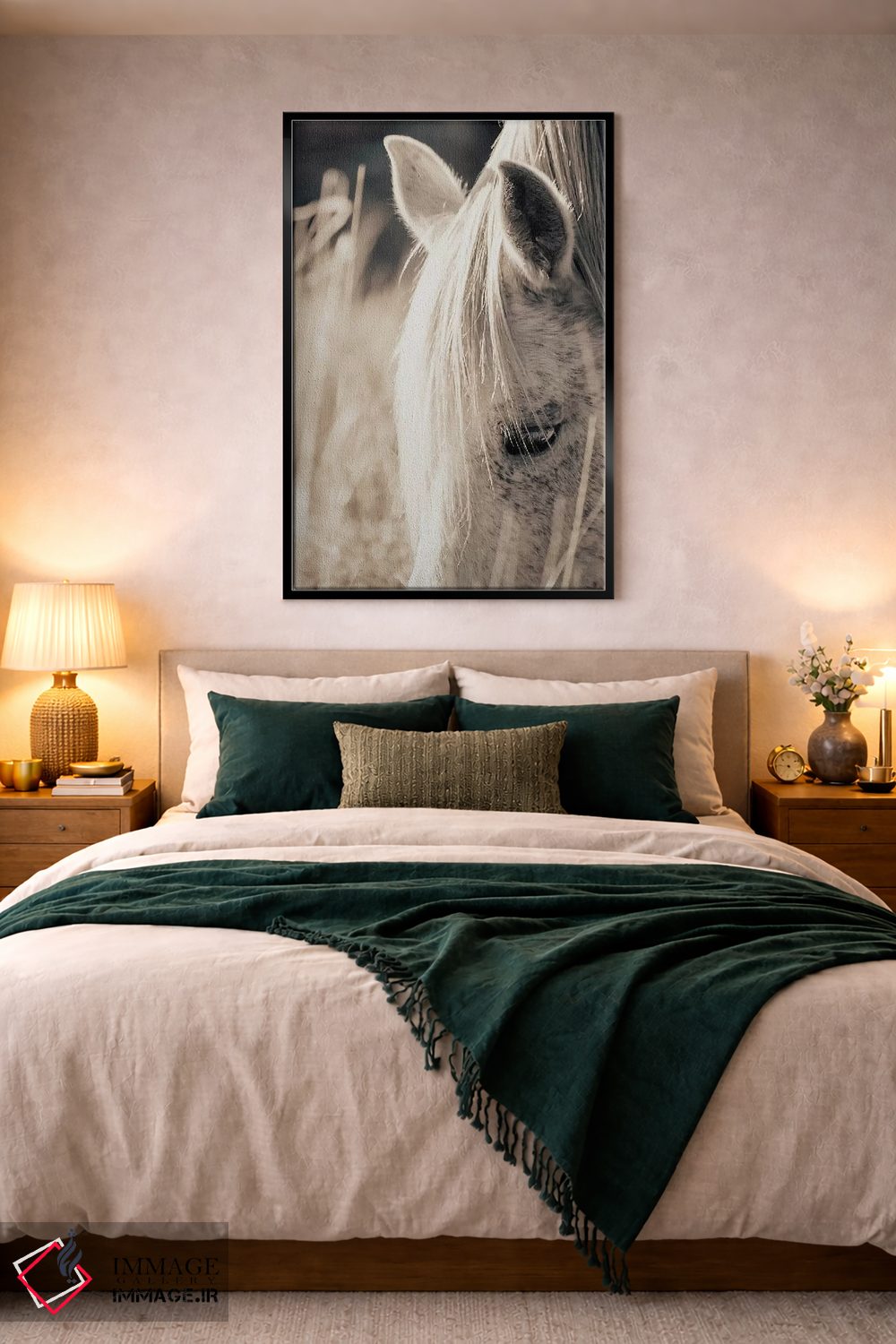 تابلو مدرن ساعت طلایی ۲ اثر اینگرید بدوز - D5B