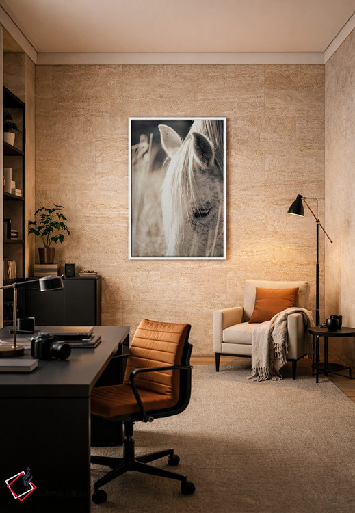 تابلو مدرن ساعت طلایی ۲ اثر اینگرید بدوز - D6W