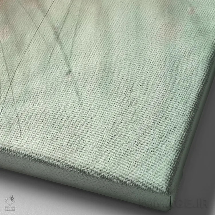 تابلو دکوراتیو درخشش صبحگاهی اثر اینگرید بدوز - نمای نزدیک بافت بوم