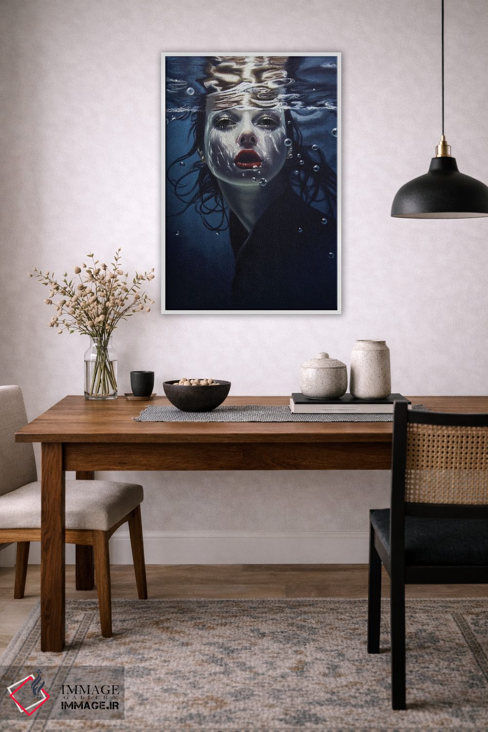 تابلو دکوراتیو نور زیر آب اثر اینا مدودوا - D3W