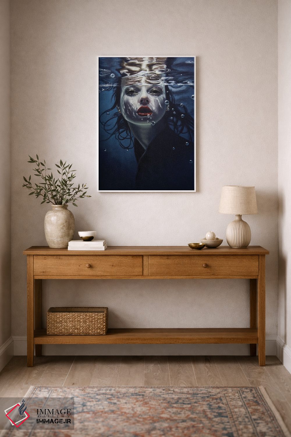 تابلو دکوراتیو نور زیر آب اثر اینا مدودوا - D1W