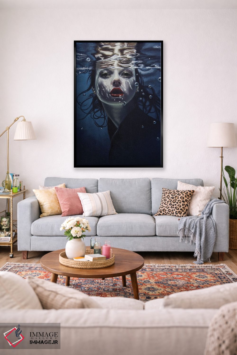 تابلو دکوراتیو نور زیر آب اثر اینا مدودوا - D2B