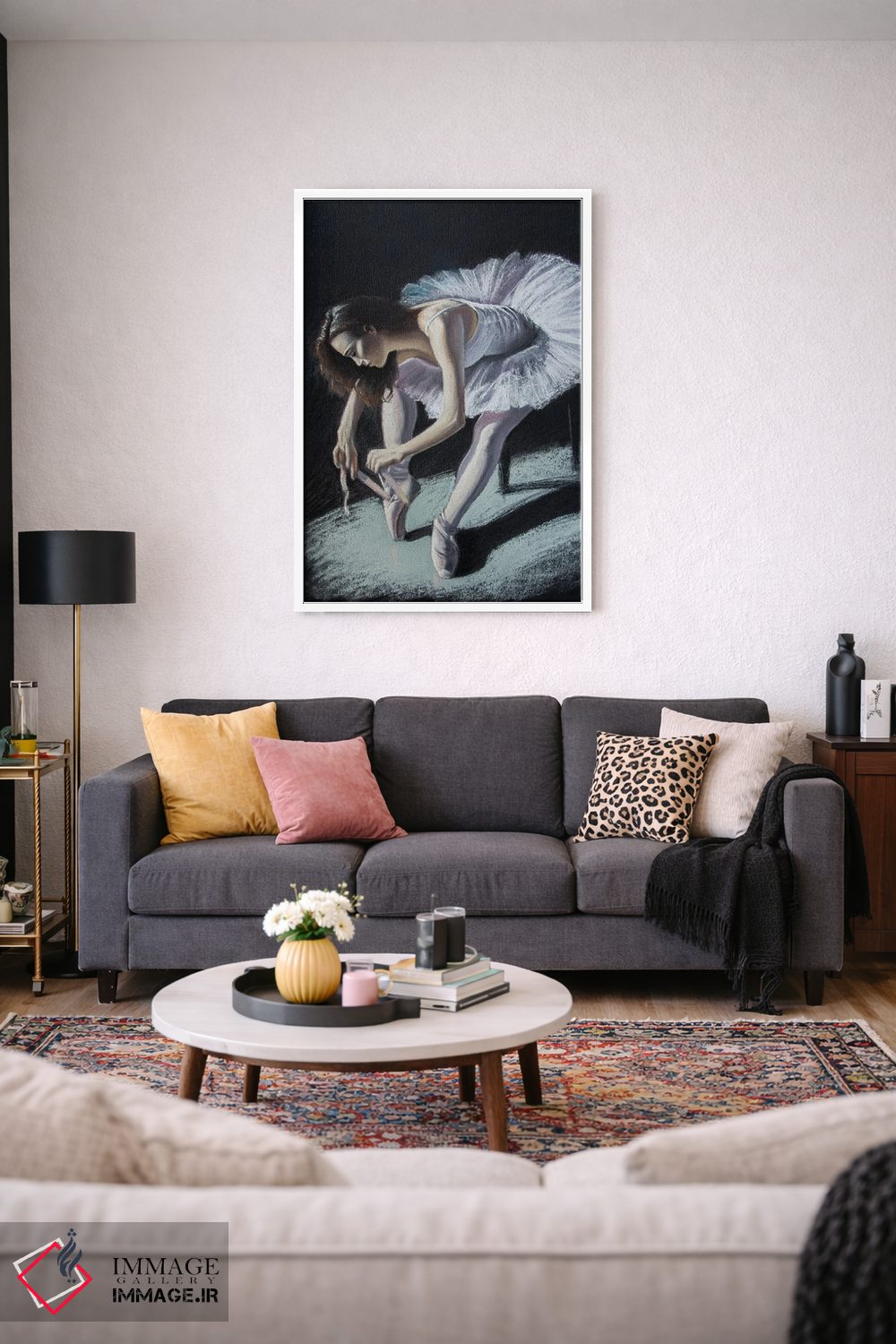 تابلو دکوراتیو رقاص باله اثر اینا مدودوا - D2W