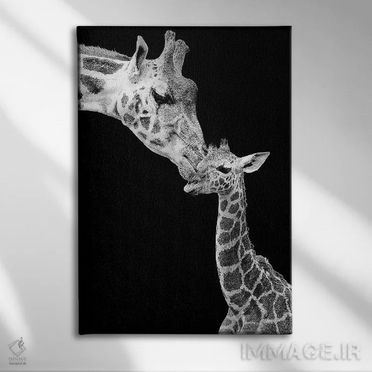 تابلو دکوراتیو اولین عشق اثر اینکادو - نمای روبهرو روی دیوار