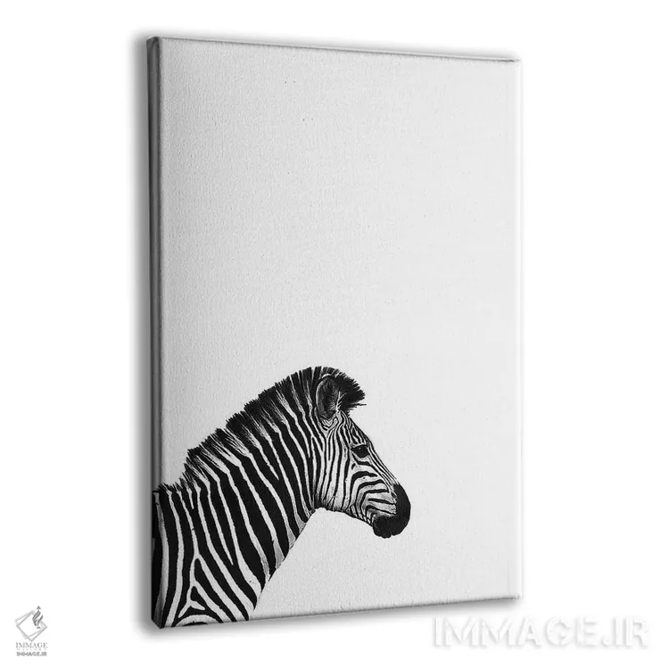 تابلو دکوراتیو گورخر II اثر اینکادو - نمای پرسپکتیو محصول