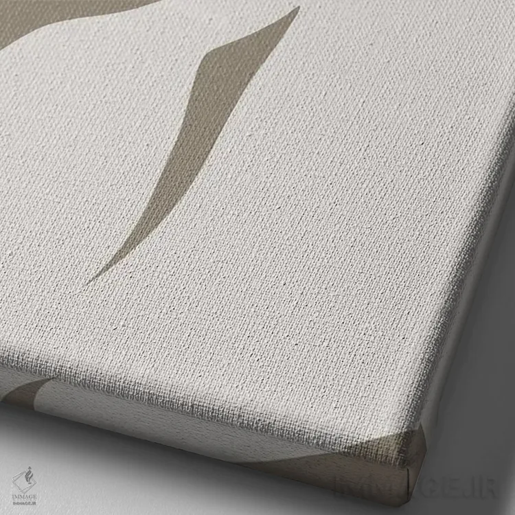 تابلو مینیمال زن مغرور اثر اینکادو - نمای نزدیک بافت بوم