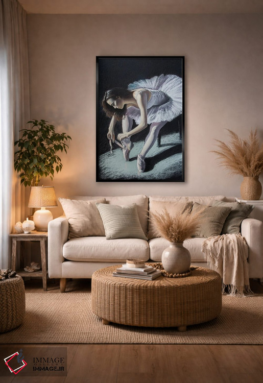 تابلو دکوراتیو رقاص باله اثر اینا مدودوا - D4B