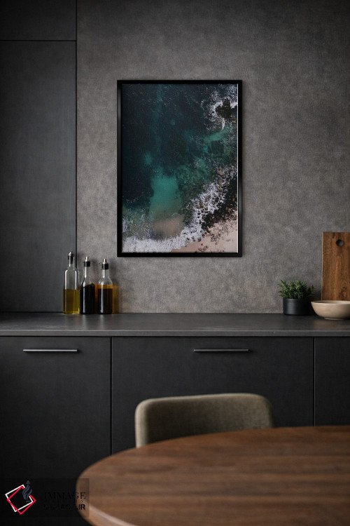 تابلو دکوراتیو اقیانوس سبز زمردی اثر اینگرید بدوز - D2B