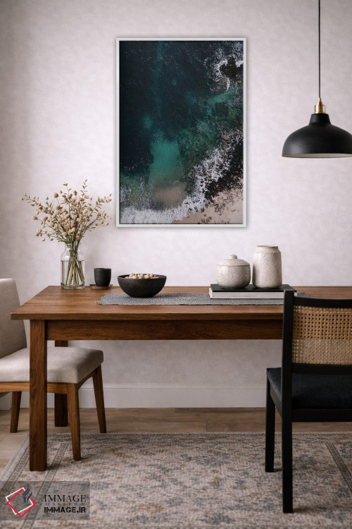 تابلو دکوراتیو اقیانوس سبز زمردی اثر اینگرید بدوز - D3W
