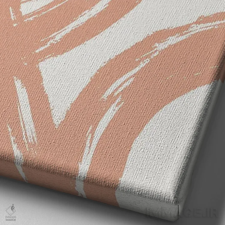 تابلو مینیمال نمایشگاه II اثر اینکادو - نمای نزدیک بافت بوم