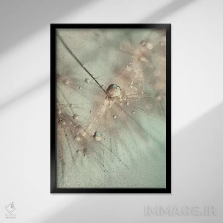 تابلو دکوراتیو درخشش صبحگاهی اثر اینگرید بدوز - نمای قابدار مشکی