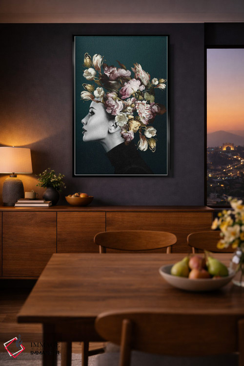 تابلو مدرن زن خیره کننده اثر اینکادو - D2B