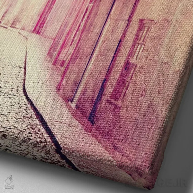 تابلو دکوراتیو مهمانی خیابانی اثر اینگرید بدوز - نمای نزدیک بافت بوم