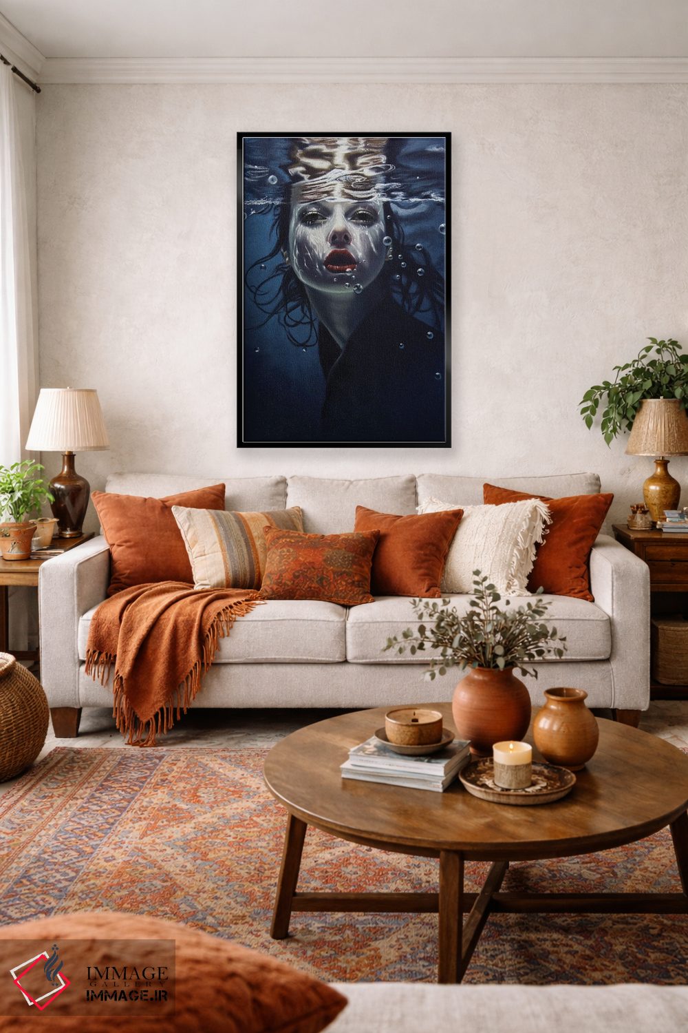 تابلو دکوراتیو نور زیر آب اثر اینا مدودوا - D5B