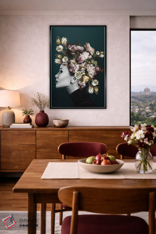 تابلو مدرن زن خیره کننده اثر اینکادو - D6B