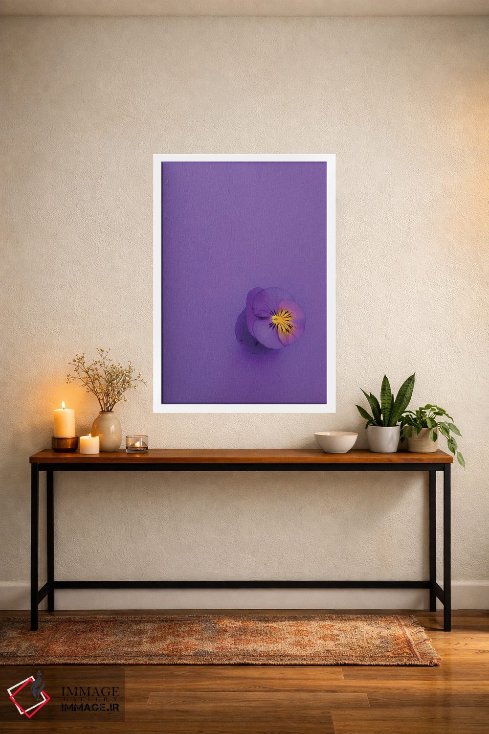 تابلو دکوراتیو بنفشه اسطوخودوسی اثر اینکادو - D5W